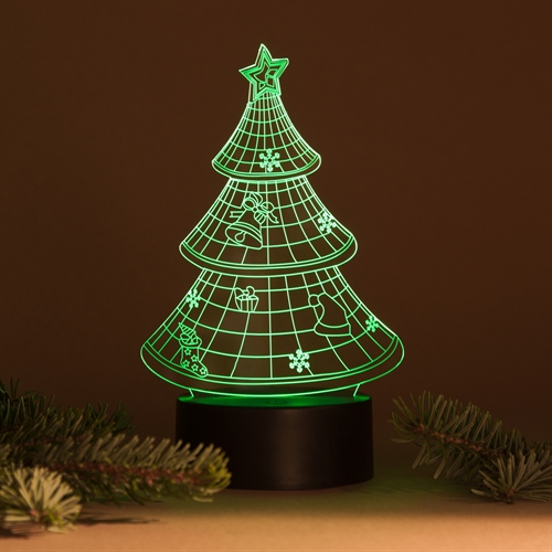 3D LED Acrylplade lampe Christmas Tree